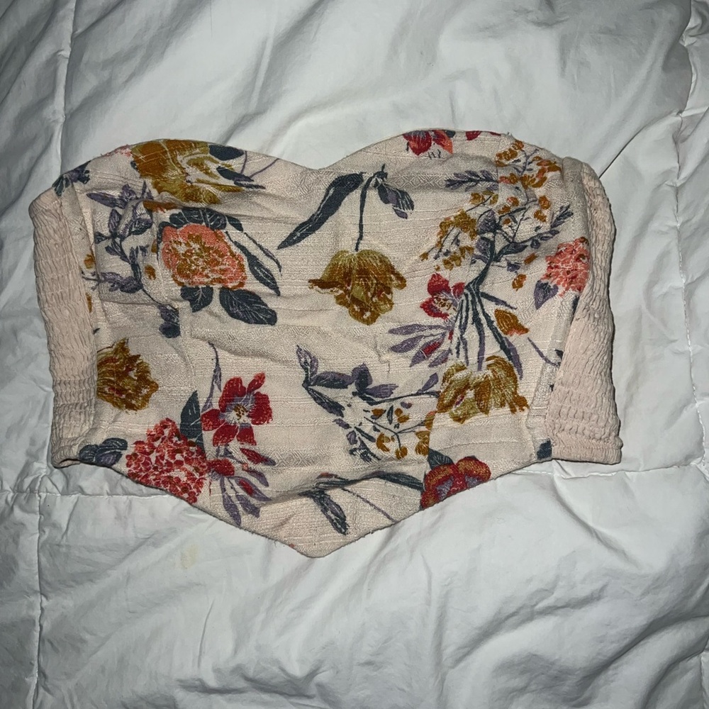 Urban Outfitters Floral Crop Top - Multicolor
